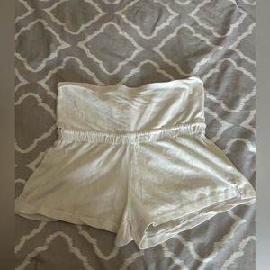 Urban Behavior High Waist White Shorts